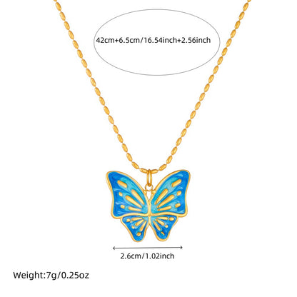 CN48: 18K Gold Plated Premium Stainless Steel Charm Necklace