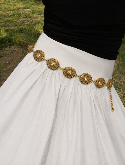 WC10: Pinteresty Waist Chains: Large Oval Golden