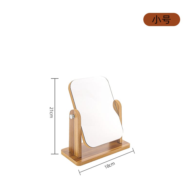 M32: Vanity Mirror: Wooden Square (rotating)