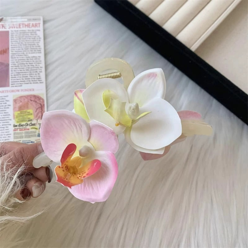 Orchid Bloom Hairclaws: Light Pink