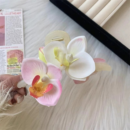 Orchid Bloom Hairclaws: Light Pink