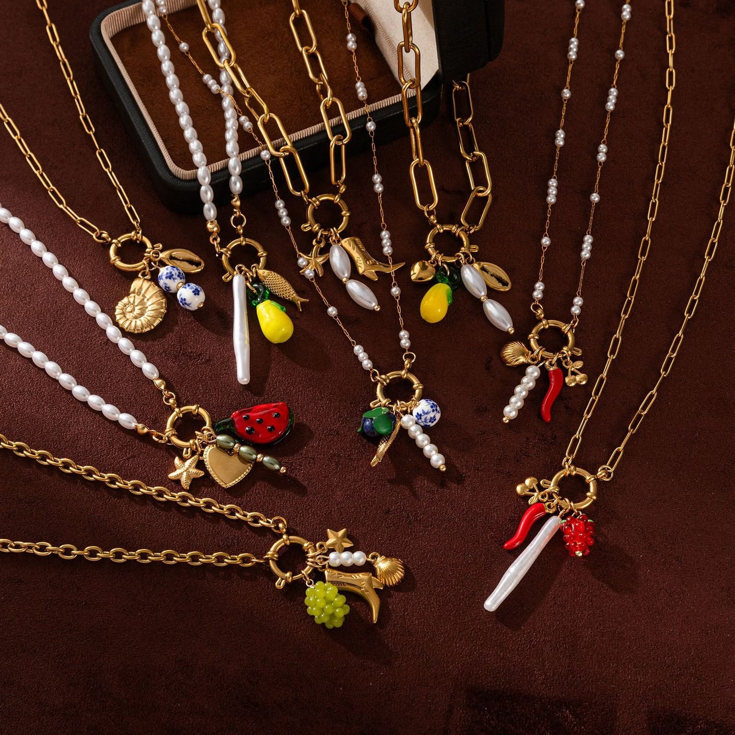 CN60: 18K Gold Plated Premium Stainless Steel Charm Necklace