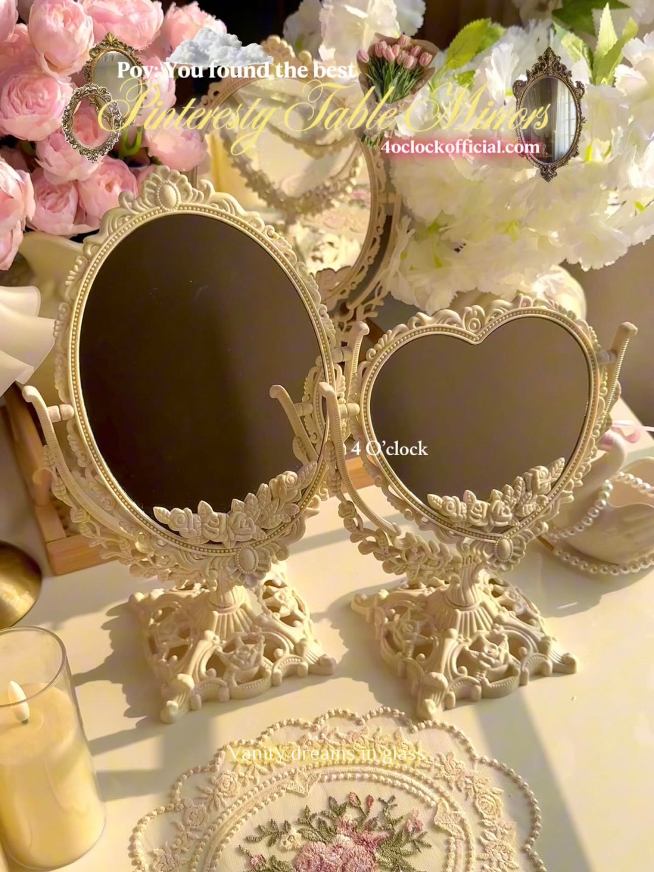 Vintage Mirrors: Oval Vintage