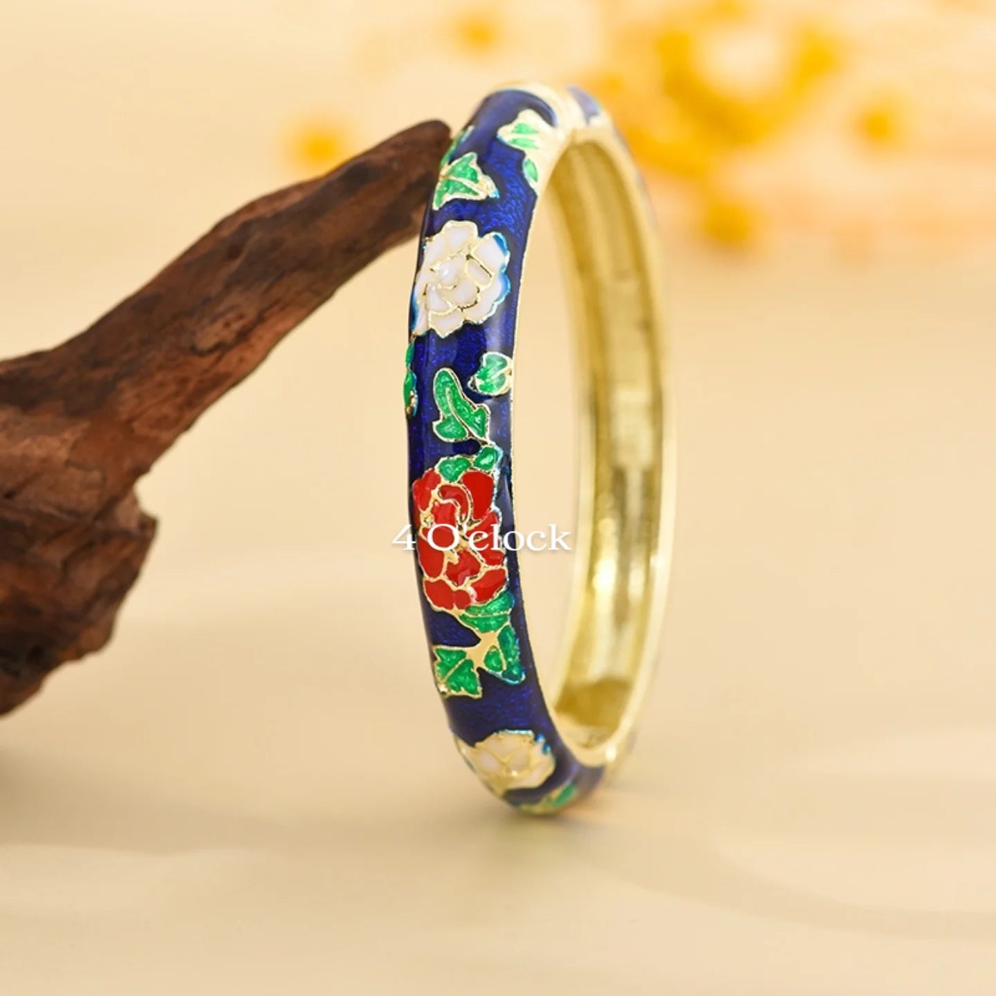 ✨🦢VC97: Vintage Victorian Enamel Bangles : Blue Éclat  🌸🕯️