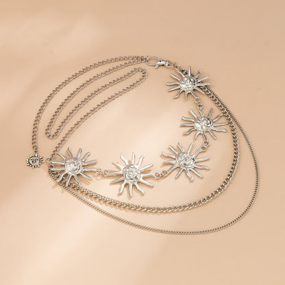 WC04: Pinteresty Waist Chains: Silver Sun