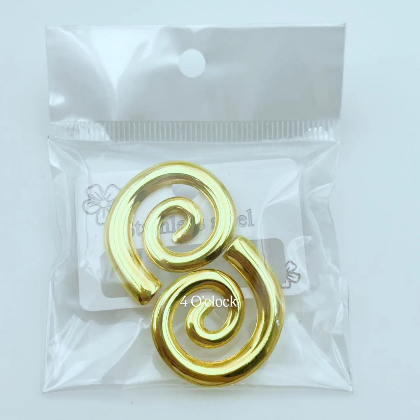 GE22: 💫Stainless Steel Earrings: Elara Swirl 💫