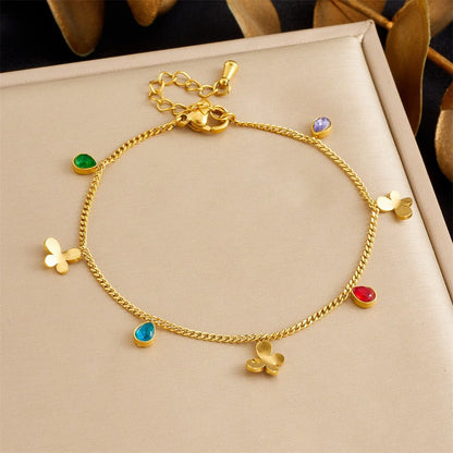 BN20: 18K Gold Plated Premium Stainless Steel Charm Bracelet