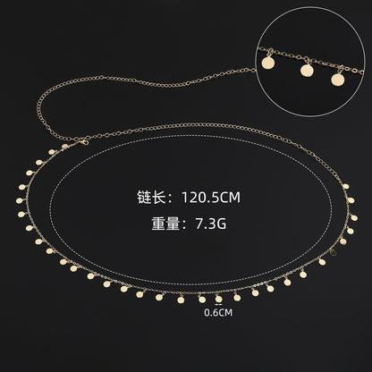 WC33: Pinteresty Waist Chains: Small Disc (Gold)