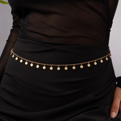 WC33: Pinteresty Waist Chains: Small Disc (Gold)