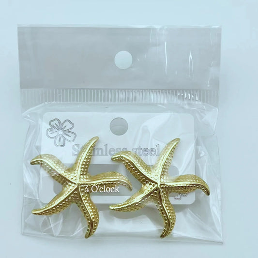 GE06: 💫Stainless Steel Earrings: Starfish 💫