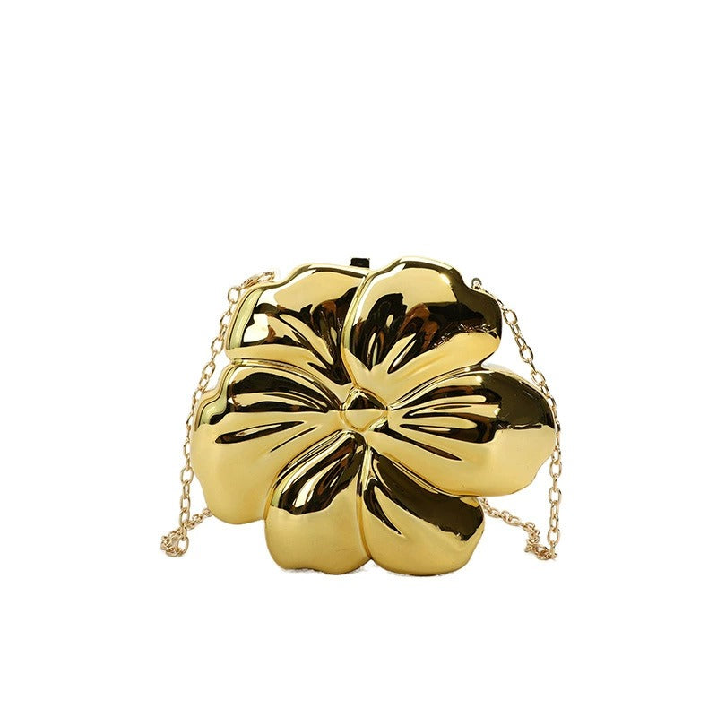 Flower Clutch: Golden