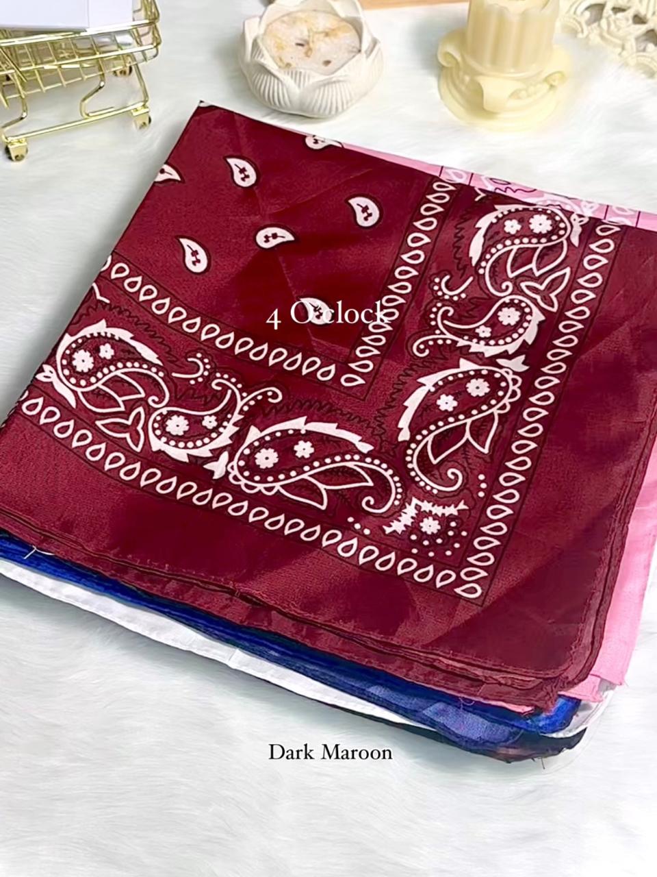 Bandana: Dark Maroon