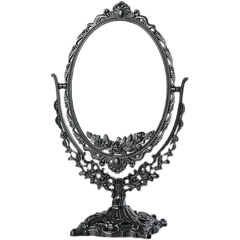 M25: Vintage Mirror: Vintage Oval: Black
