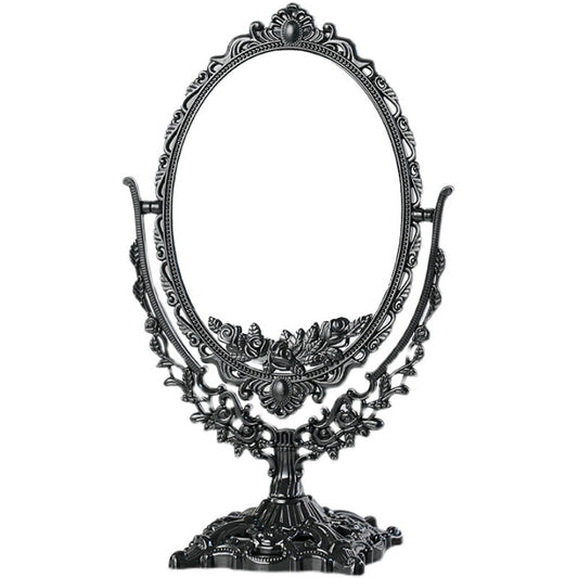 M25: Vintage Mirror: Vintage Oval: Black