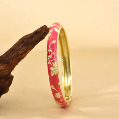 ✨🦢VC110: Vintage Victorian Enamel Bangles : Roselle Grace 🌸🕯️