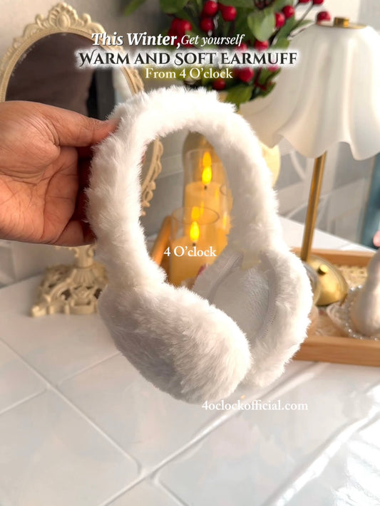 Winter Earmuffs: White