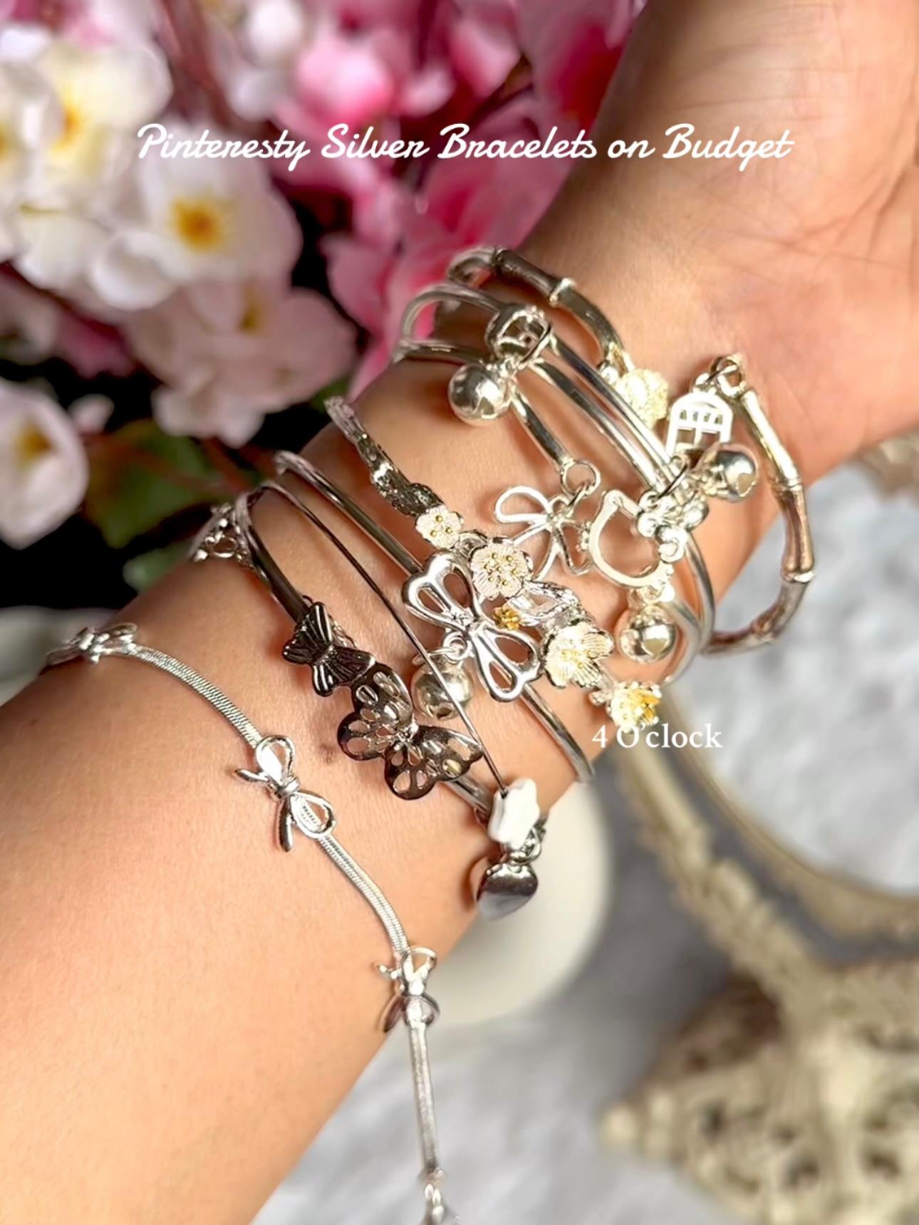 Pinteresty Silver Bracelets: Bow Knot Bell✨