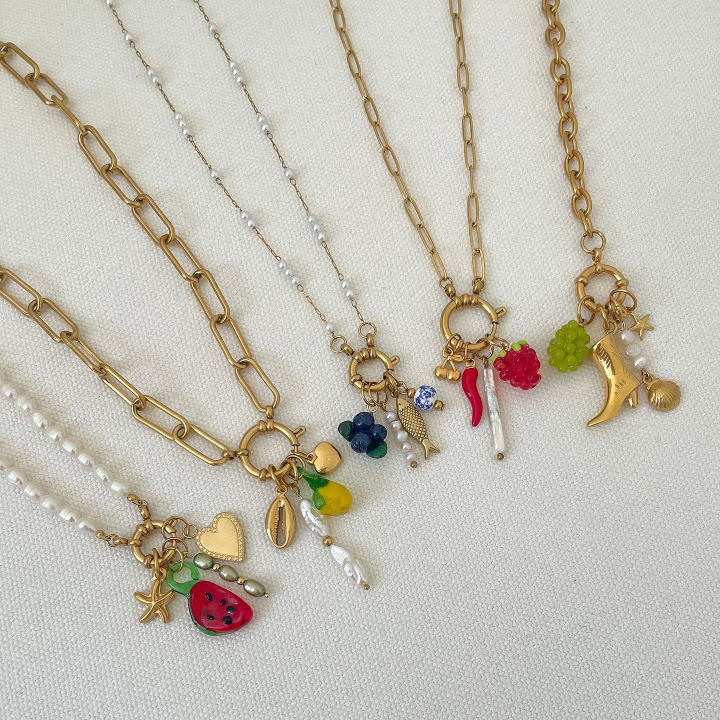 CN60: 18K Gold Plated Premium Stainless Steel Charm Necklace