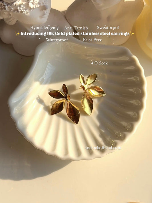 GE21: 💫Stainless Steel Earrings: Leaf 💫