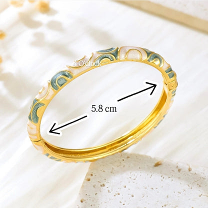 ✨🦢VC139: Vintage Victorian Enamel Bangles : Pink Harmony 🌸🕯️