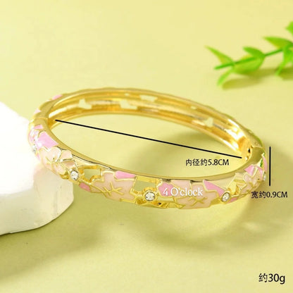 ✨🦢VC171: Vintage Victorian Enamel Bangles : Pink Dust  🌸🕯️