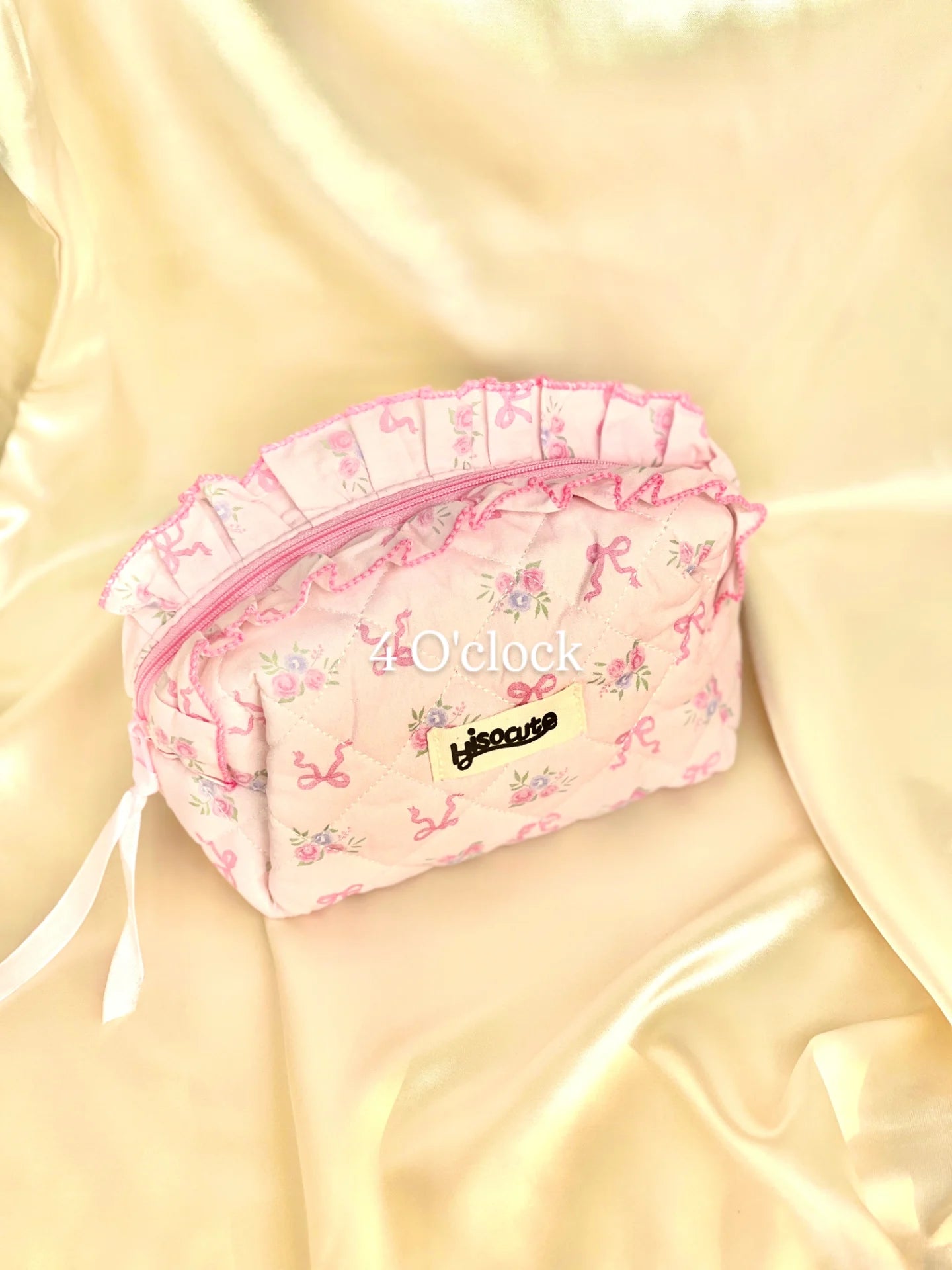 🎀13. Pinteresty Makeup Bag: Pink Tone Floral🫧