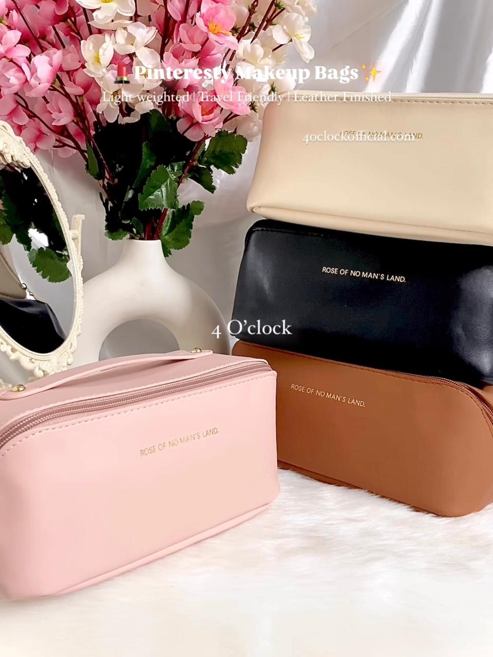 Makeup Bag: Black