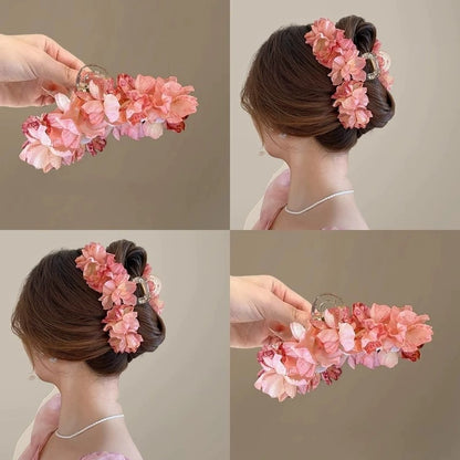 Hydrangea Petal Hairclaws: Dark Pink