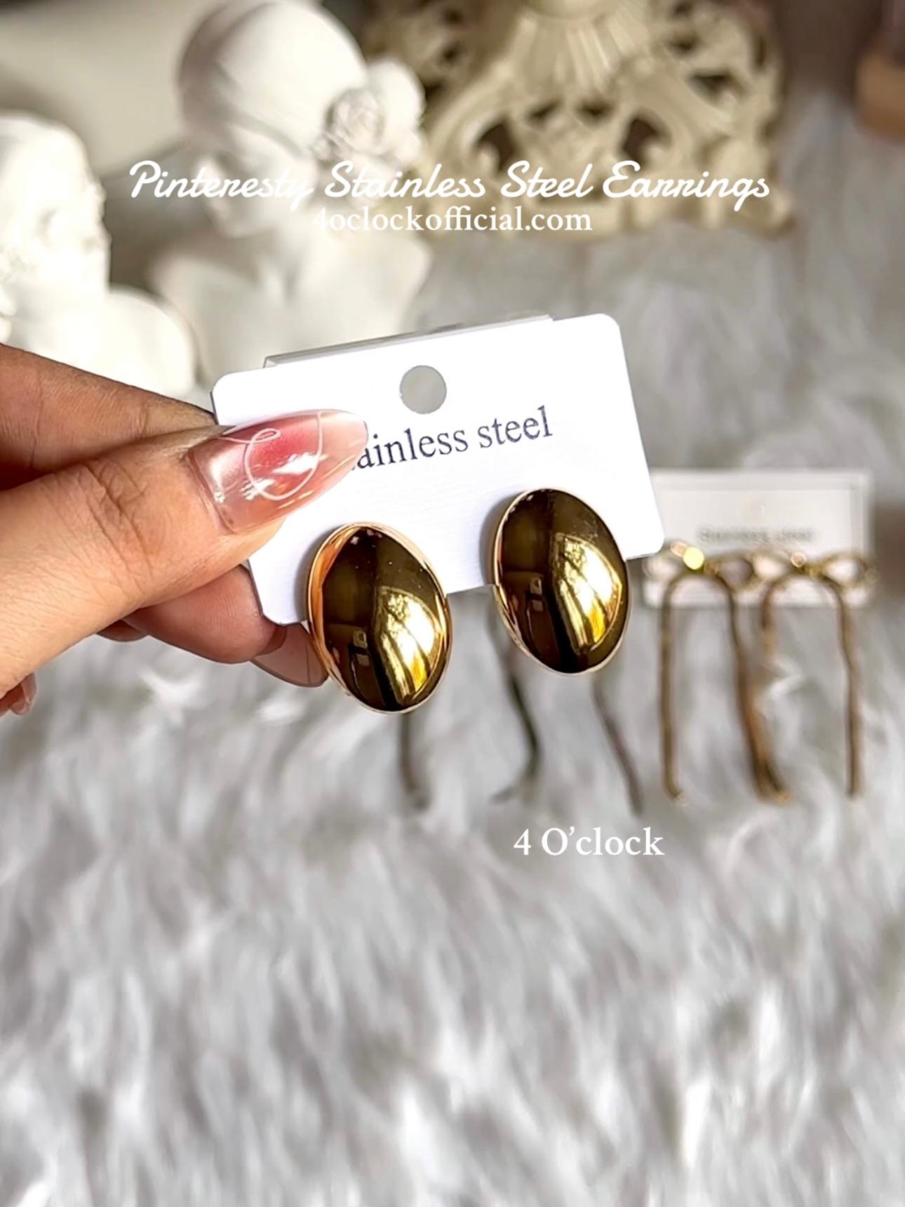 💫Stainless Steel Earrings: Egg💫