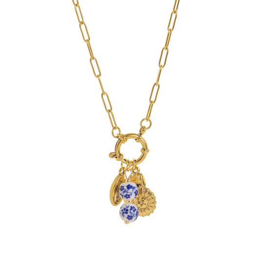 CN63: 18K Gold Plated Premium Stainless Steel Charm Necklace