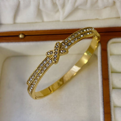 CB53: 18k Gold Plated Premium Stainless Steel Cuff Bangles