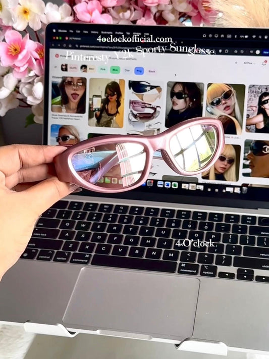 S11: Pinteresty Y2k Sports Sunglasses - Purple Glazed (with box)