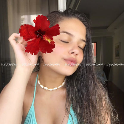 Hibiscus Flower Side Hair Clip: Dark Red
