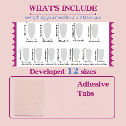 N34: Press On Nails: Stiletto Champagne Gold (24 Pcs) - With FREE glue stickers.