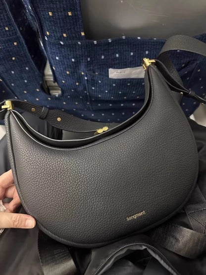 5 in 1 Premium Moonbag: Brand-Design Inspired Handbags: Black (With Box and Dust Bag)