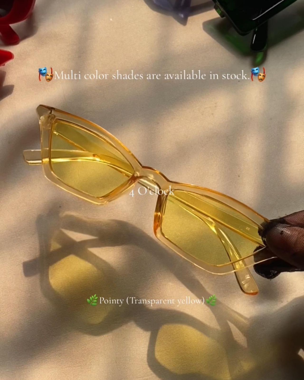 Yellow Sunglasses: Pointy