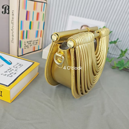 Aurelia Eclipse Handbag: Gold