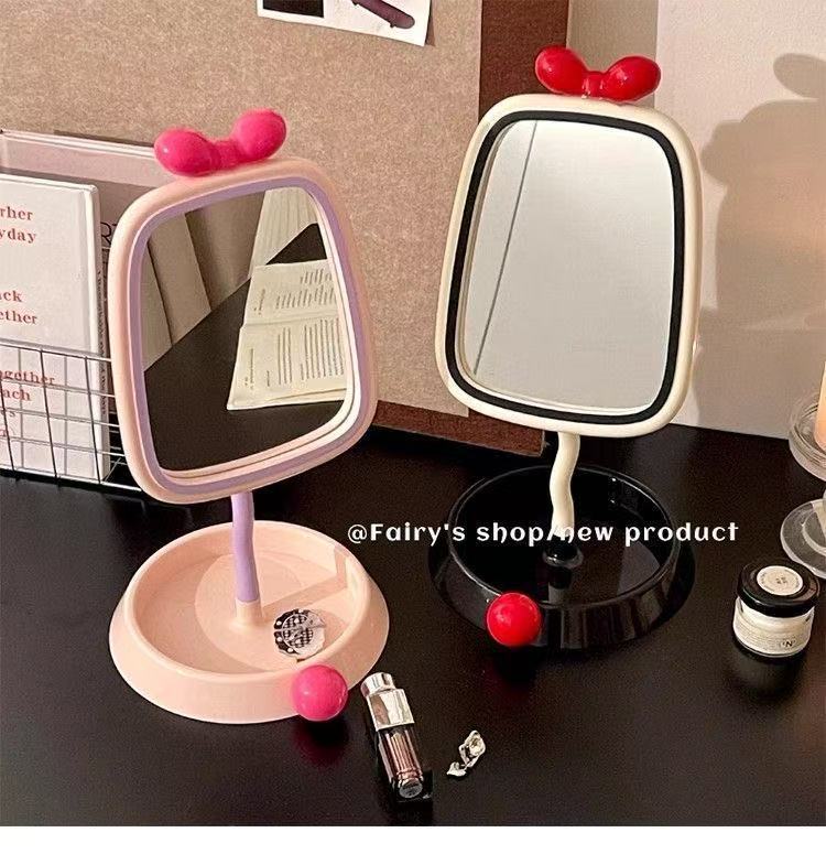 M15: Bow Stand Mirror: Cream