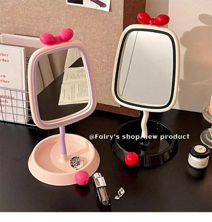 M15: Bow Stand Mirror: Cream