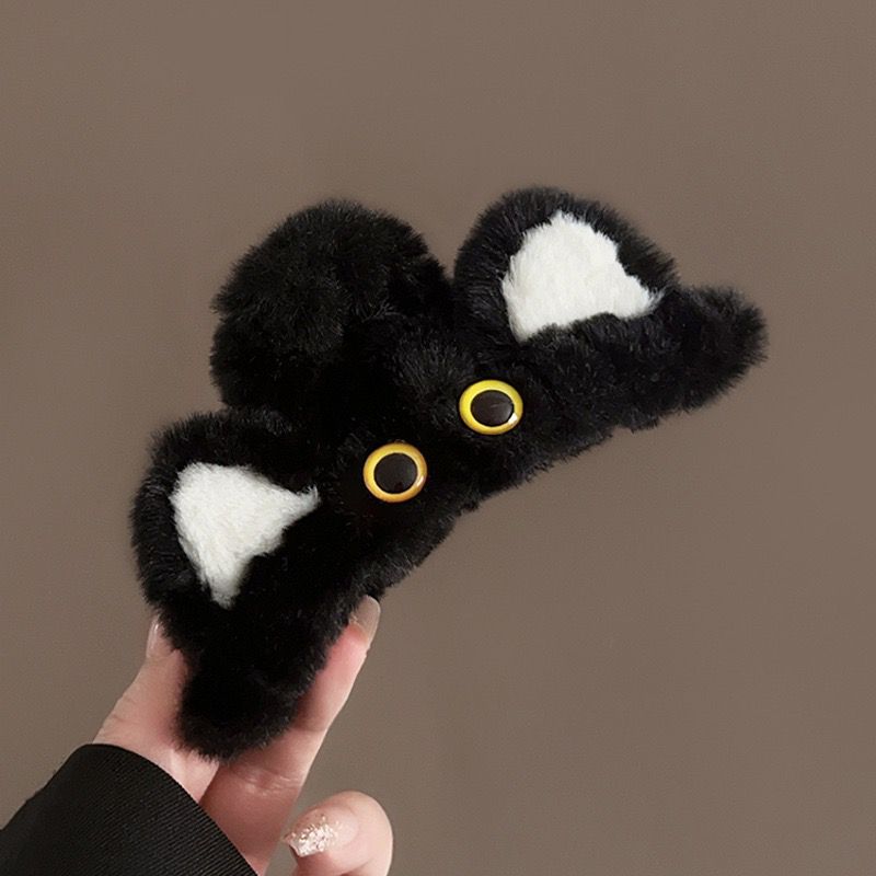Plushy Cat Hairclaws: Black