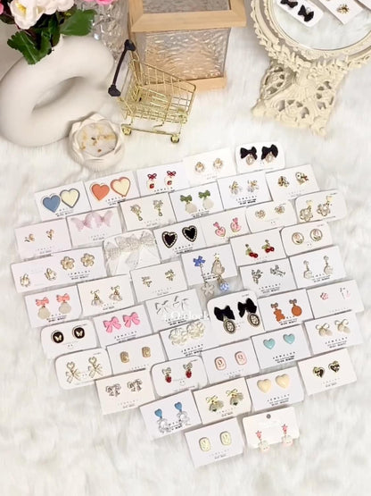 🫰🏻Korean Earrings: Vintage Pearl Bow🫧