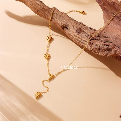 CS19: 18K Gold Plated Premium Stainless Steel Charm Necklace