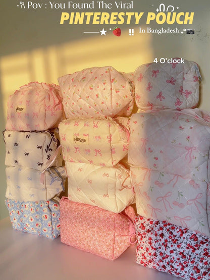 3. Pinteresty Makeup Bag: Bow Knot