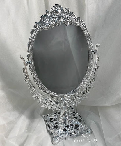 M29: Vintage Mirror: Vintage Oval: Silver