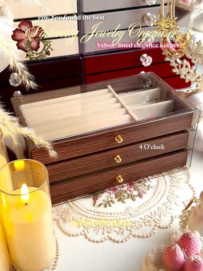 Big Jewelry Organiser: Walnut Brown