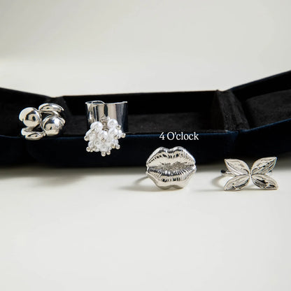 ✨RS88: Maximalistic Finger Ring Sets (Silver) - 5pcs (Adjustable-Non adjustable mixed sizes)