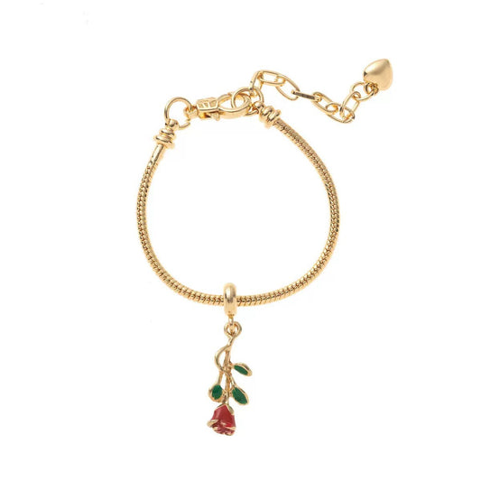 BN55: 18K Gold Plated Premium Stainless Steel Charm Bracelet