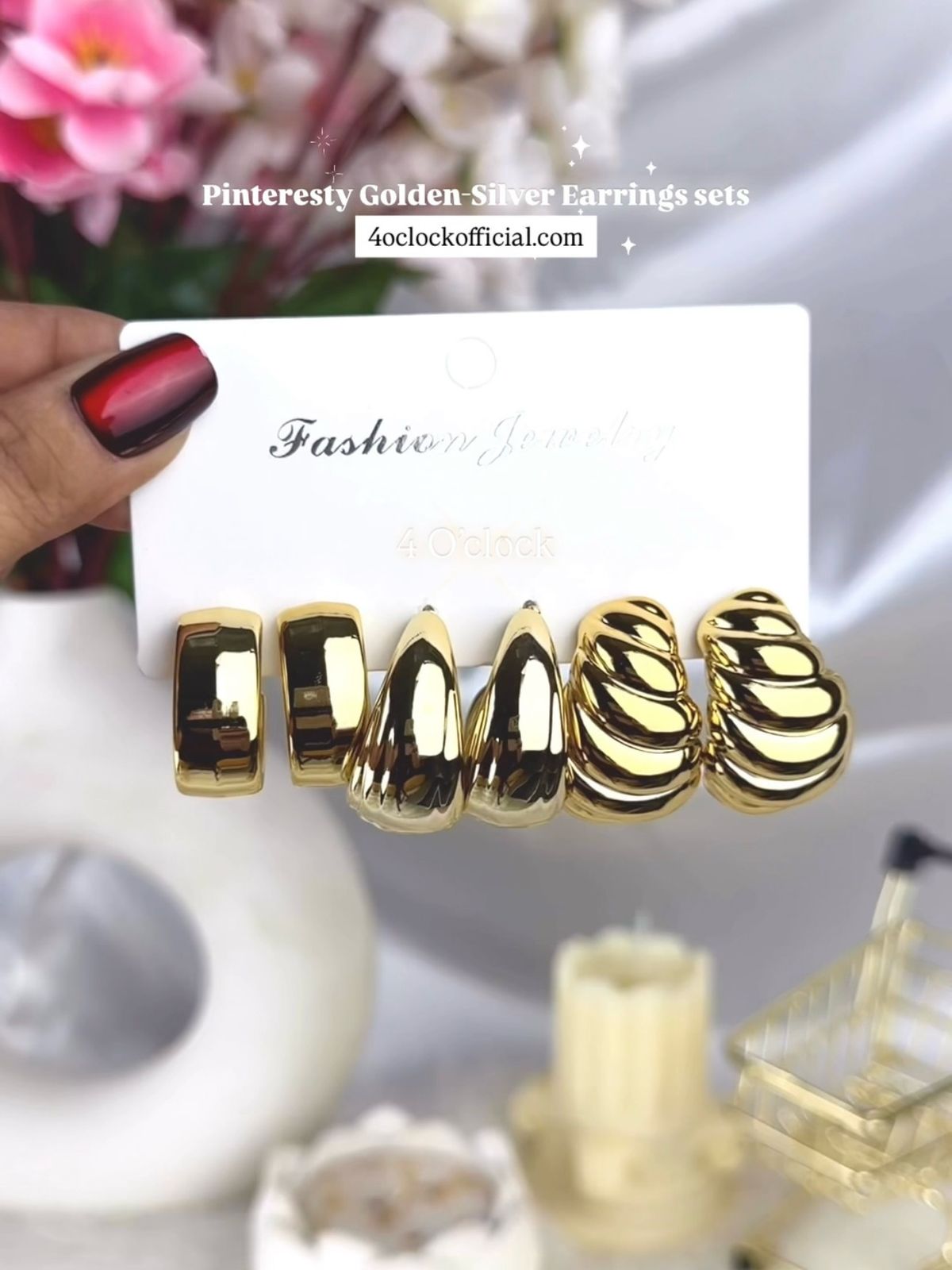 Golden Earrings sets: 12