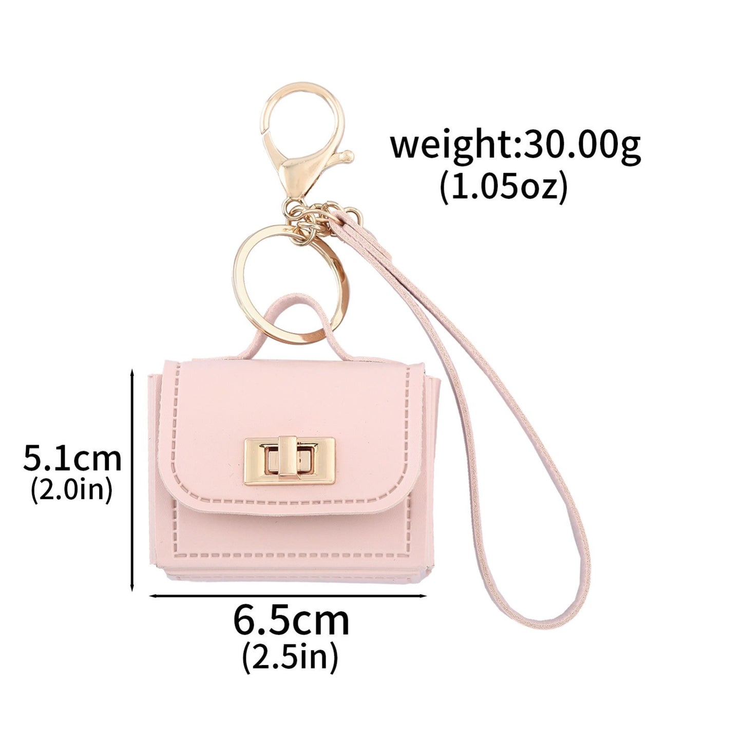 Mini Bag Charm: Pink