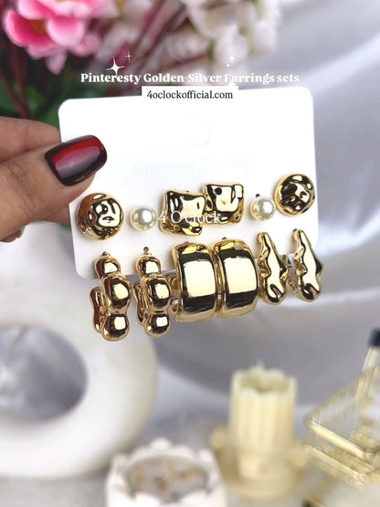 Golden Earrings sets: 18